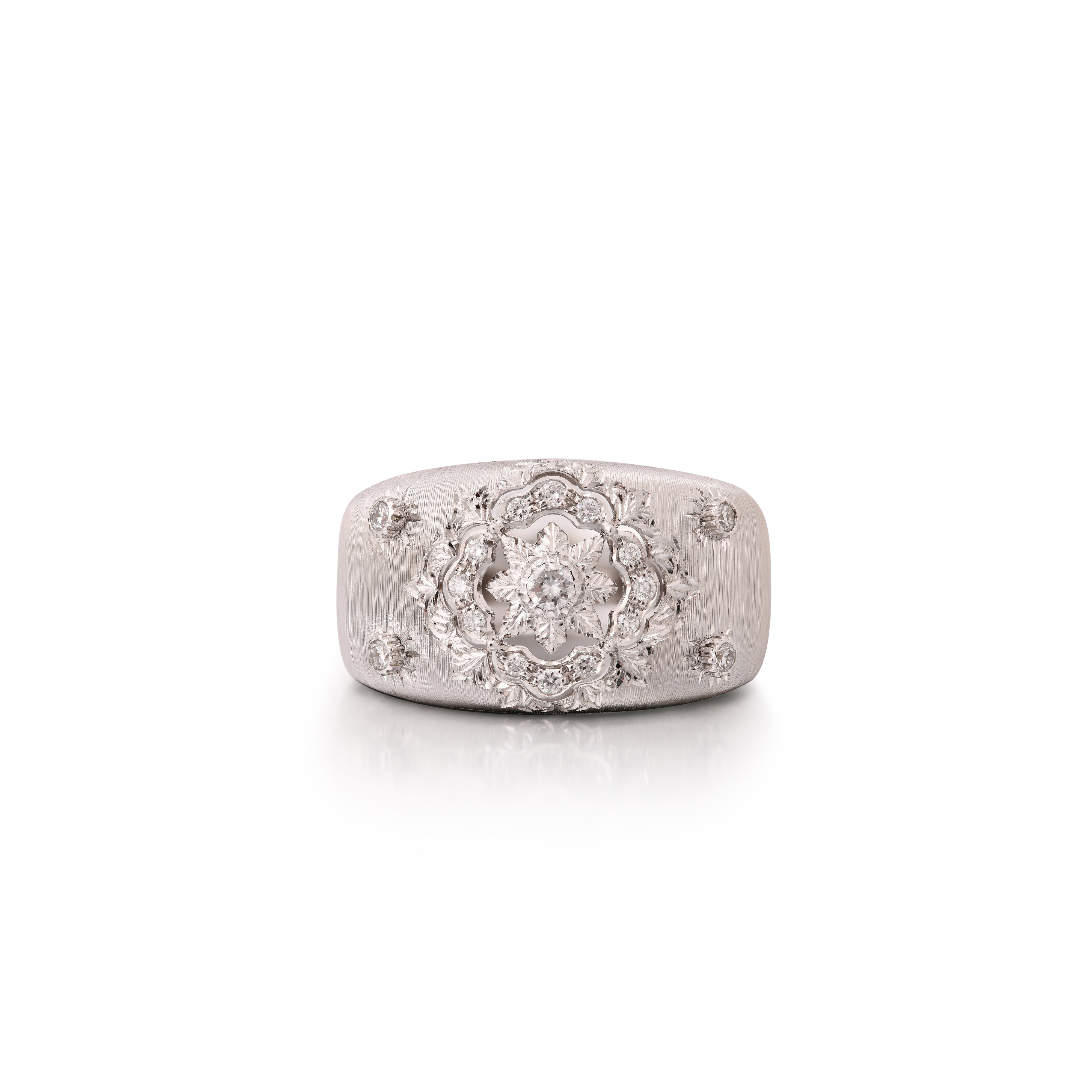 WHITE GOLD DIAMONDS RING-1